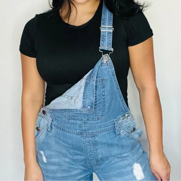 Lilly Distressed Overalls - Picture 3 of 4